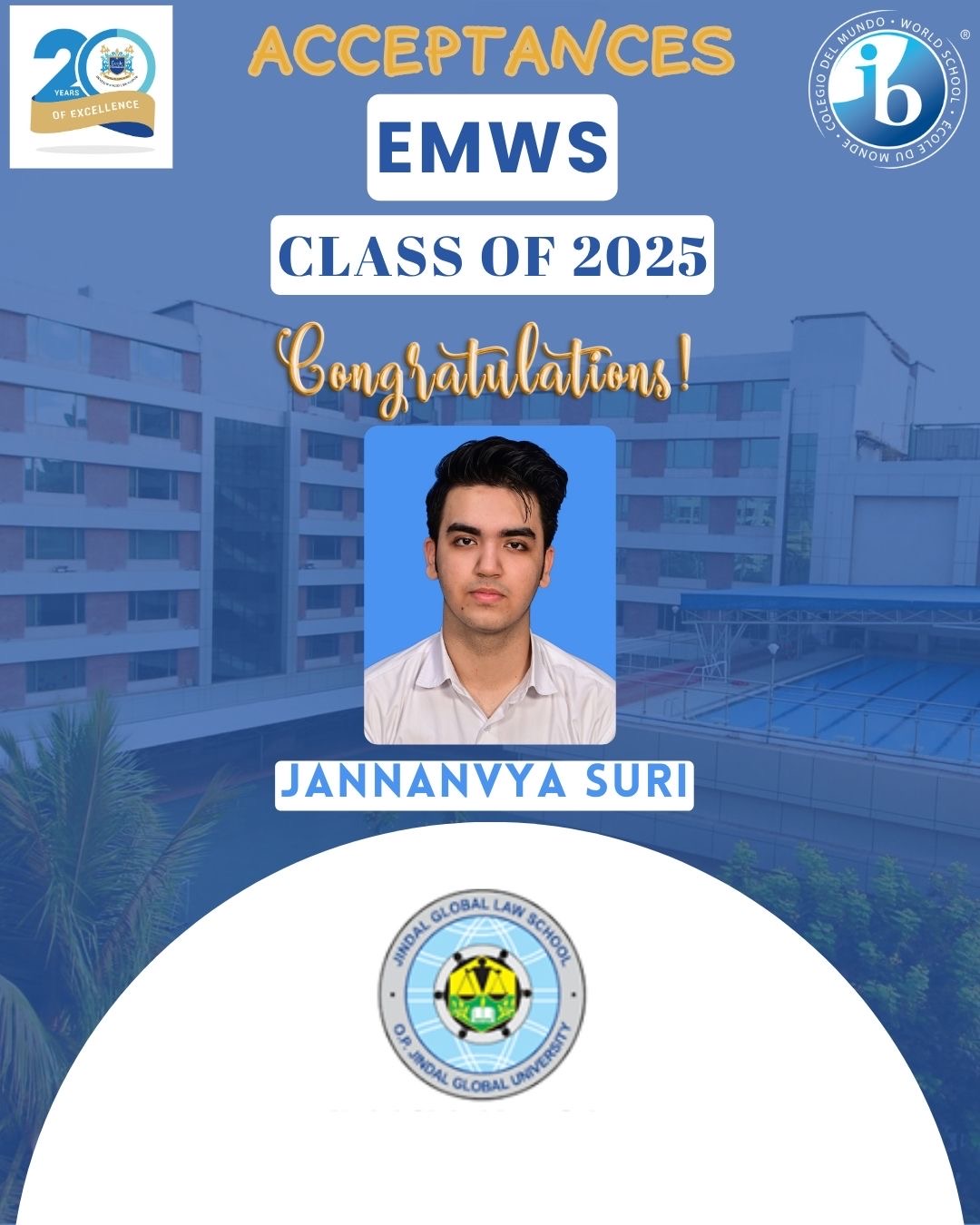 University Acceptances 2025!