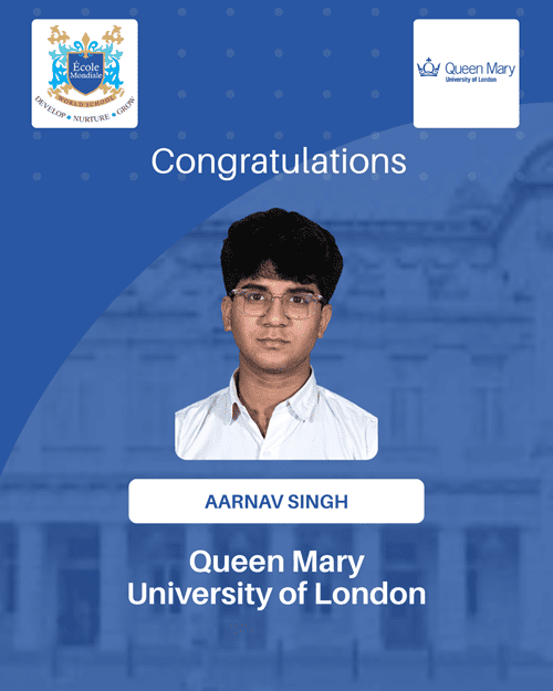 University Acceptances 2026 - Aarnav Singh - Queen Mary University of London