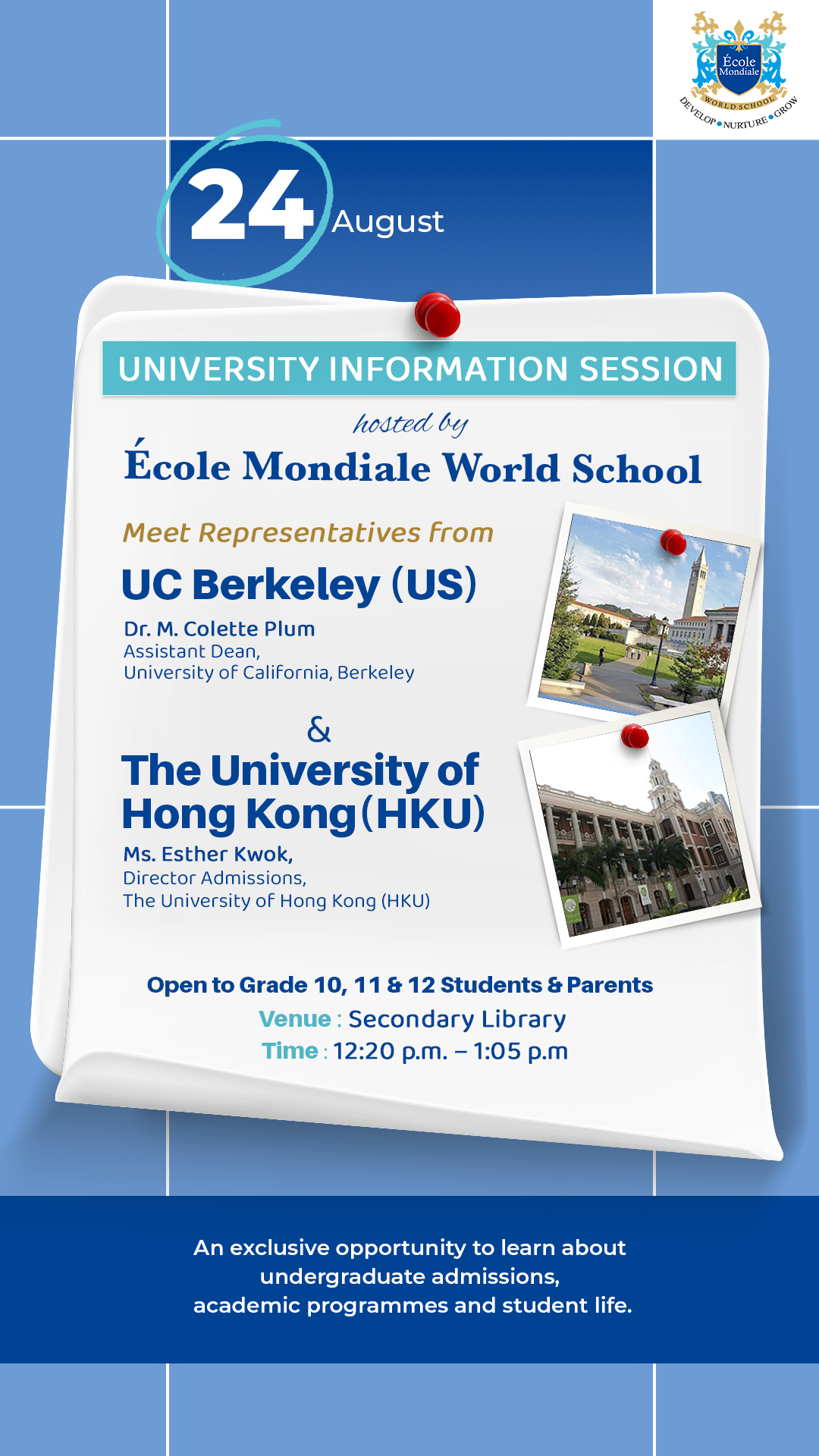 University Information Session - 24th Aug 2026