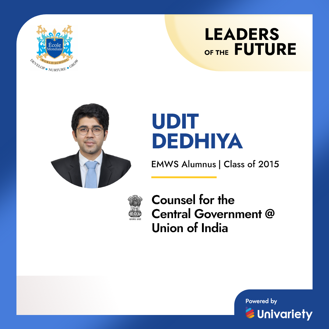 EMWS Alumni - Udit Dedhiya